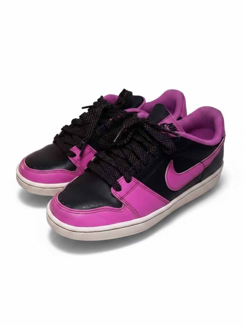 Nike Women's Black & Pink Low-Top Sneakers - Picture 1 of 2